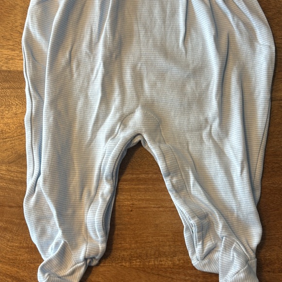 Kissy Kissy light blue and white striped onesie - Picture 3 of 6